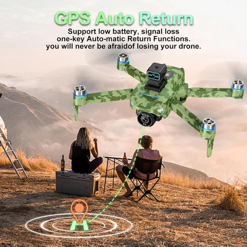 Miniatura 5 de Drone GPS 4K con cámara para adultos, control remoto 5G con pantalla de 5.9 pulgadas, menos de 8.78 oz, evita obstáculos, vuelo de 60 minutos, dron