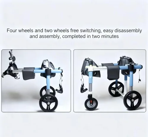 Miniatura 8 de Dog Wheelchair for Back Legs Small,Adjustable Pet Wheelchair with 4Wheels for Injured, Disabled, Paralysis, Hind Limb Weak Puppy Indoor＆Outdoor
