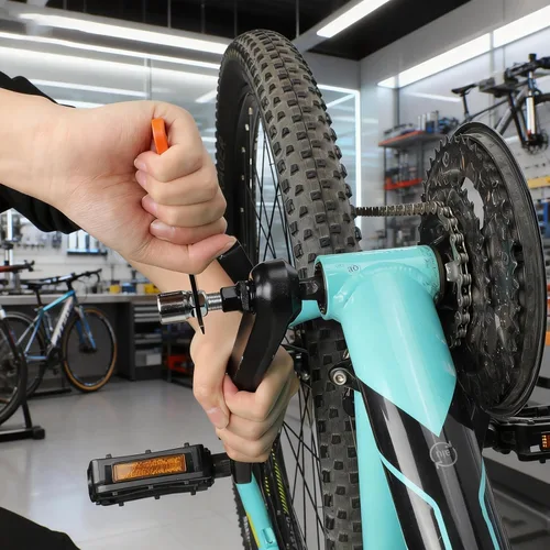 Miniatura 6 de Oumers Extractor de manivela de bicicleta/removedor de brazo y removedor de soporte inferior con llave inglesa/llave de 0.630 in. Kit de Naranja