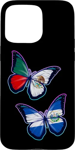 Miniatura 31 de El Salvador y México bicultural Roots - Carcasa para iPhone 17 (versión mariposa)