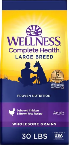 Miniatura 10 de Wellness Complete Health - Alimento seco para perros de raza grande con granos, ingredientes naturales, fabricado en Estados Unidos con carne real