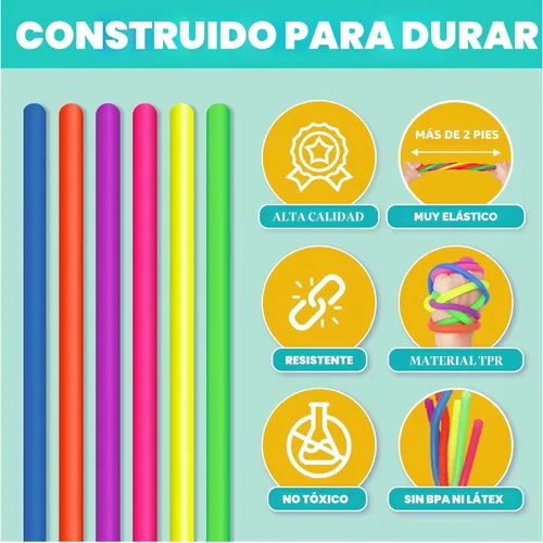Miniatura 3 de BUNMO Juguetes sensoriales con cuerdas elásticas para niños de 3 años en adelante, estimulantes y adictivos, para niños, horas de diversión