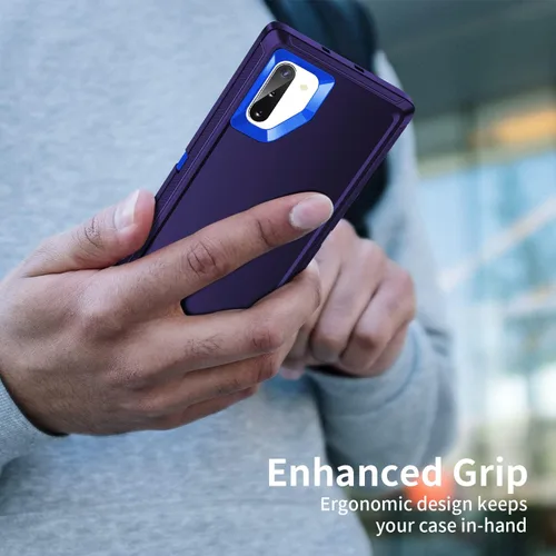 Miniatura 6 de Funda para Galaxy Note 10 Plus, a prueba de golpes, a prueba de caídas, a prueba de polvo, protección de cuerpo completo de 3 capas, funda rígida