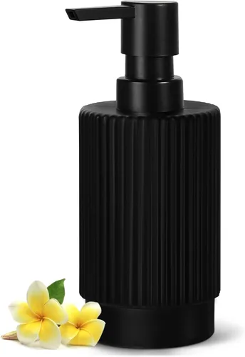 Miniatura 11 de VIMERPA Juego de dispensadores de jabón para manos y platos para cocina, 2 paquetes de 11 fl oz, juegos de dispensadores de jabón y loción de vidrio