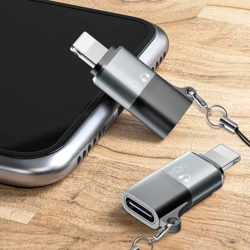 Miniatura 6 de para DJI mic mini adaptador de rayo, adaptador USB C a iluminación, adecuado para conectar micrófonos inalámbricos, memoria flash USB, lectores