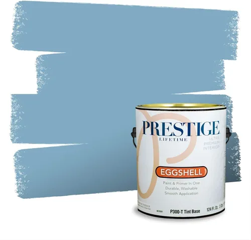 Miniatura 6 de Pintura Exterior + imprimación PRESTIGE, todo-en-uno, 1 galón, acabado mate, color comparable al Valspar* Royal Gray* VS151-Gris real