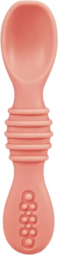 Miniatura 6 de PandaEar Paquete de 6 cucharas de silicona para bebé, utensilios de autoalimentación de 6 a 12 meses, cucharas para bebés de primera etapa