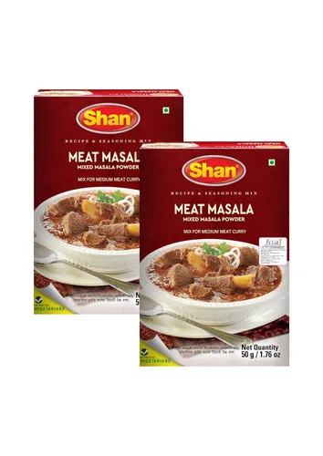 Miniatura 333 de Shan Korma Recipe and Seasoning Mix 1.76 oz (50g) - Spice Powder for Traditional Meat in Yogurt Sauce - Suitable for Vegetarians - Airtight Bag in a