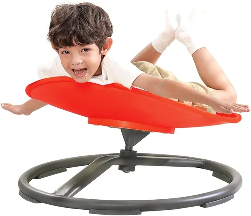 BABAMU Juguetes sensoriales para niños con autismo, productos sensoriales para autismo, para sentarse y girar, juguetes para autismo, silla Rojo +