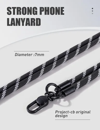 Miniatura 2 de 1 cordón para teléfono, 2 lengüetas para teléfono, cordones para teléfono celular alrededor del cuello, cordón de cuerda, correa universal ajustable