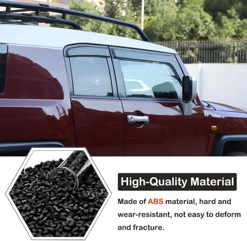 Miniatura 3 de Protectores de lluvia para ventana lateral de automóvil, deflectores compatibles con Toyota FJ Cruiser 2007-2021 para ventana de canal delantero