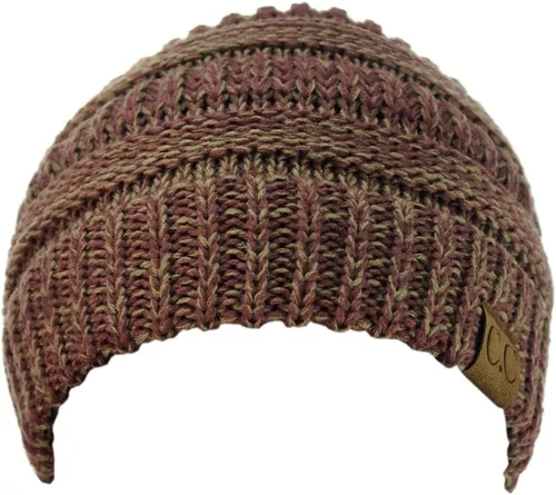 Miniatura 508 de C.C Trendy Warm Chunky Soft Stretch Cable Knit Beanie