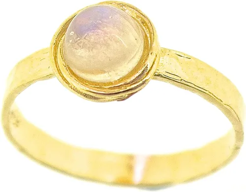 Miniatura 21 de Anillo de oro de piedras preciosas, anillo de piedra chapada en oro de 14 quilates, anillo de piedra apilable, anillo de oro de piedra pequeña