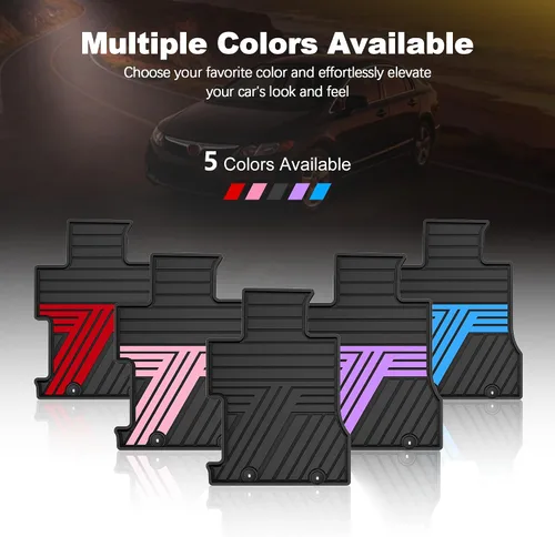 Miniatura 9 de Alfombrillas para Honda Civic Sedan 2006, 2007, 2008, 2009, 2010, 2011, protección para todo tipo de clima, resistentes y antideslizantes