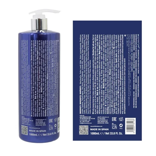 Miniatura 2 de Abril Et Nature Bain Shampoo Platinum - 33.8 fl oz - Champú Tonificante Morado - para tonificar el cabello gris o decolorado - Elimina tonos