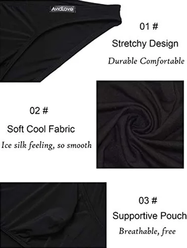 Miniatura 6 de Ropa interior para hombre, paquete de 4 unidades de slips clásicos con cintura baja elástica