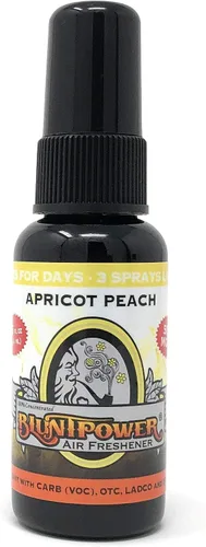 BluntPower (durazno albaricoque, 1 unidad) Ambientador concentrado – Ambientador a base de aceite premium en aerosol para el hogar y el coche –