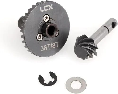 Miniatura 3 de LCX Carreras 1/10th RC Crawler Car Heavy Duty AR44 Bevel Gear Set 30T/8T para Axial SCX10 II 90046 90047 SCX10 III Capra UTB, actualizaciones Piezas