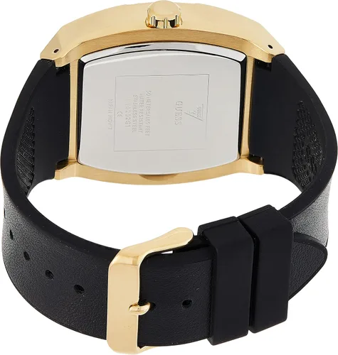 Miniatura 2 de GUESS US Men's Black and Gold-Tone Square Multifunction Watch, one