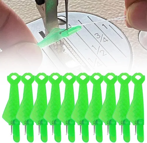 Enhebrador automático de agujas de coser, tipo pescado, para coser a mano, herramientas de enhebrador de agujas para máquina de coser, suministros