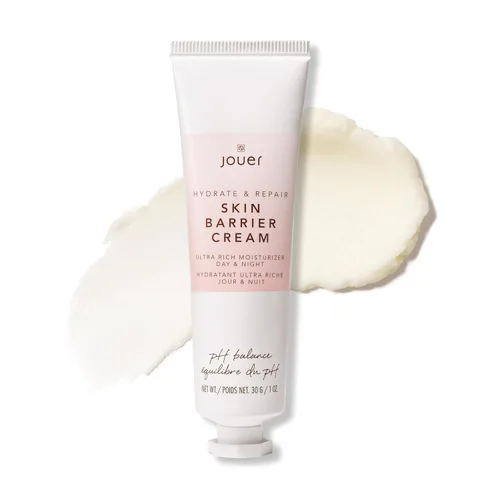 Jouer Skin Barrier Cream - Crema hidratante reparadora de barrera cutánea - Crema hidratante de ácido hialurónico DD - Para cara y arrugas -