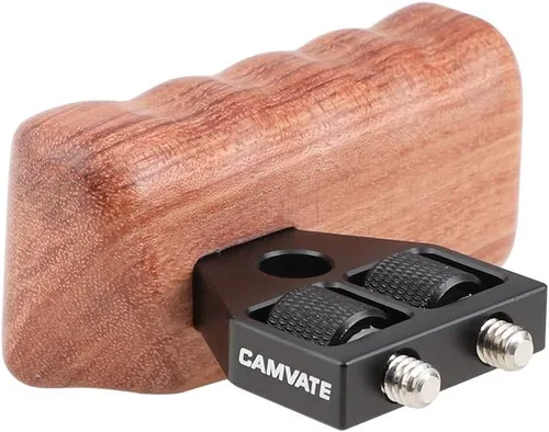 Miniatura 3 de CAMVATE DSLR - Soporte de montaje de mango de madera de madera para DV Video Cage Rig (mano izquierda) - 1242