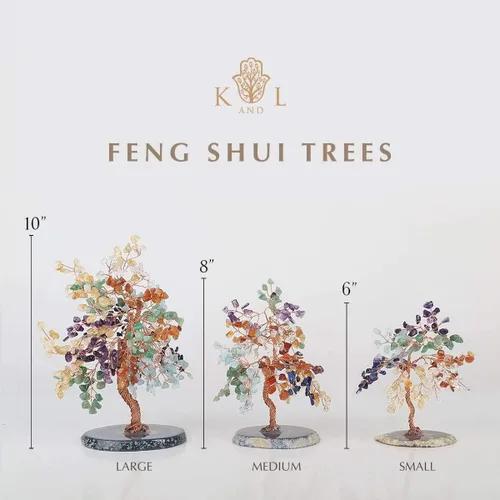 Miniatura 6 de KARMA AND LUCK, Pursuit of Passion, árbol de Feng Shui de cristal de granate real, envuelto en alambre de cobre sobre base de ágata, fabricado