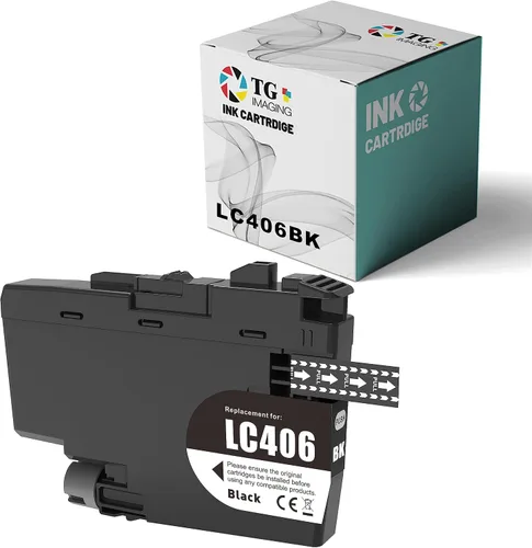 Repuesto negro solo para cartucho de tinta compatible LC406 LC406BK Reemplazo para impresora de tinta todo en uno Brother MFC-J4535DW MFC-J5855DW
