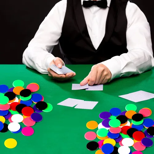 Miniatura 4 de Coopay 10 colores de 1.2 pulgadas de plástico para contadores de aprendizaje, discos de conteo de fichas de bingo para práctica de matemáticas y 300