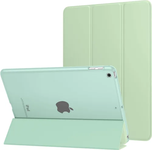 Miniatura 50 de MoKo Funda para iPad 9.7 2018/2017 de 5ª / 6ª Generación - Funda delgada y ligera con soporte para Smartphone con parte trasera translúcida