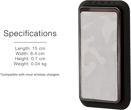 Miniatura 6 de HANDL New York Agarre y soporte de mango de camuflaje gris para smartphone