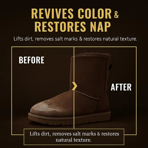 Miniatura 8 de Leather Hero Kit de limpieza de gamuza y piel de oveja, compatible con botas UGG, limpiador y acondicionador de espuma, protector de agua y manchas