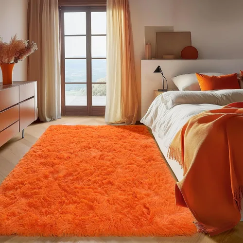 Miniatura 159 de ONASAR - Alfombra de pasillo negra de 2 x 6 pies, esponjosa, lavable, ultrasuave, afelpada, peluda, tapete para bebés, dormitorio de niños, armario