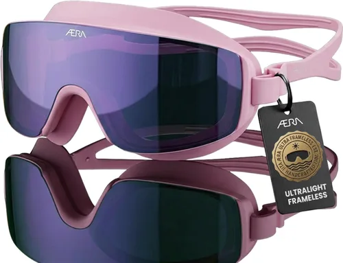 Miniatura 14 de ÆRA Gafas de natación ultraligeras sin marco, lente nanotecnológica antivaho, 100% protección UV, surf, SUP, moto acuática, esquí acuático, aguas