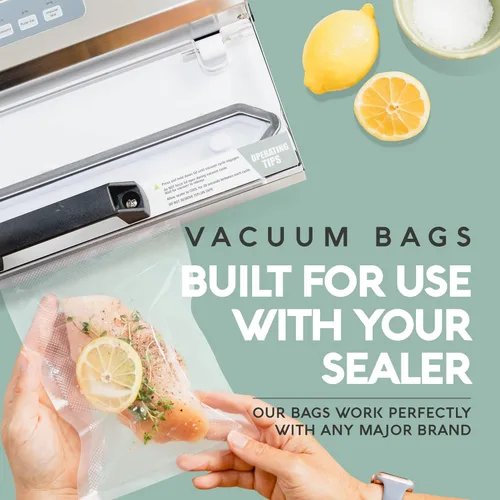 Miniatura 3 de Avid Armor bolsas comerciales para envasar al vacío, libres de BPA, ideales para Sous Vide. Paquete de 100 unidades., Transparente