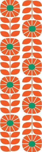 Calcomanías de pared modernas de domingo de mediados de siglo, decoración retro de los años 60 y 70, arte de pared vintage, despegar y pegar, 80