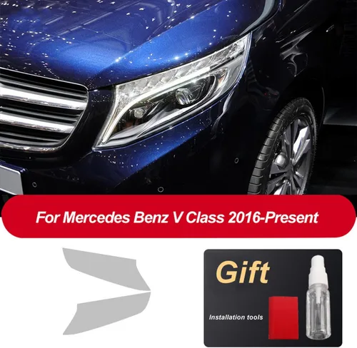 Miniatura 7 de JCAKES Car Headlight Protective Film Front Light Transparent TPU Sticker ，for Mercedes Benz GLS GLB G GLK V Class 2013-Present