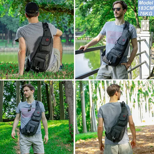 Miniatura 54 de Nicgid Sling Bag - Mochila bandolera para hombre), LYSB01NH075BJ-SPRTSEQIP