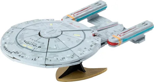 Miniatura 2 de Star Trek - Kit de modelo de rompecabezas de madera 3D de The Next Generation Enterprise (50 piezas) con licencia oficial NCC-1701-D Starship