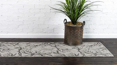 Miniatura 6 de Unique Loom - Alfombra de centro Gris claro/ gris