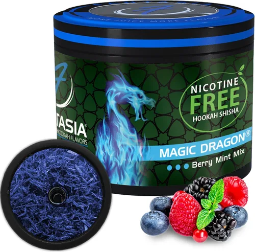 Miniatura 10 de Fantasia Cachimba sin nicotina, sabor a cachimba shisha, lata de 8.82 oz, sin tabaco, sin nicotina, neblina púrpura (uva real)