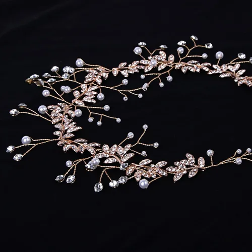 Miniatura 5 de Diadema de diamantes de imitación de los años 20 para novia, accesorios de los años 20 para mujeres, novias de boda, color dorado