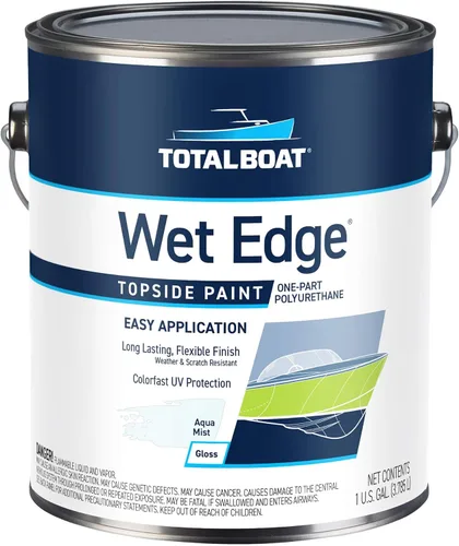 Miniatura 21 de TotalBoat Wet Edge Topside Pintura Marina de Poliuretano Premium Recubrimiento para Barcos, Casas Rodantes, Molduras Exteriores, Fibra de Vidrio