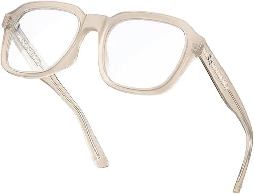 Miniatura 16 de VISOONE - Gafas de luz azul de moda con bloqueo de luz azul, anteojos cuadrados grandes para computadora para mujeres y hombres; Bennett