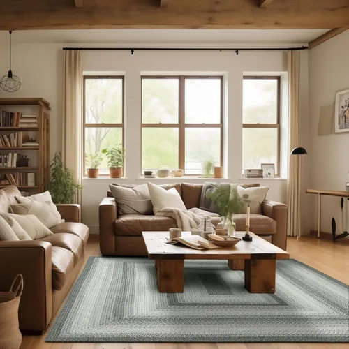 Miniatura 43 de Alfombra ovalada trenzada gris humo de 20 x 30 pulgadas, lavable para interiores y exteriores, decoración campestre para cocinas y entradas