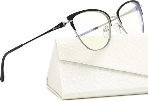 Miniatura 41 de ANYLUV Gafas de luz azul para mujeres y hombres, lentes de bloqueo de luz azul para mujer, anteojos de computadora antifatiga ocular