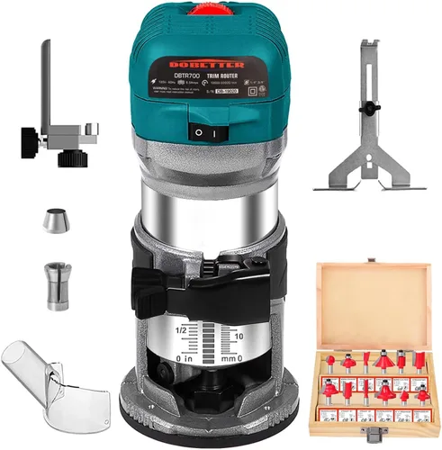 Miniatura 8 de Dobetter Base de enrutador de inmersión de repuesto para Makita 196094-2, soporte de enrutador de inmersión de aluminio compatible con router