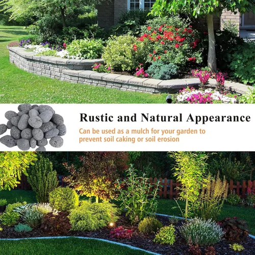 Miniatura 7 de GASPRO Rocas de lava grandes de 10 libras para hoguera, piedras de lava natural de 2 a 3 pulgadas para chimeneas con propano y gas natural