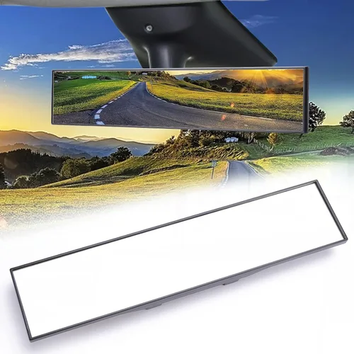 Miniatura 8 de Espejo universal de gran angular con clip, espejo retrovisor panorámico plano HD, antirreflejo, tinte transparente, accesorios para automóvil, SUV