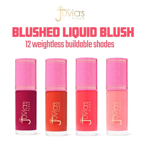 Miniatura 2 de Juvia's Place Rubor líquido coloreado BlushLily – Tinte rocío mejillas maquillaje brillo pigmento belleza duradera cosméticos suaves cremosos